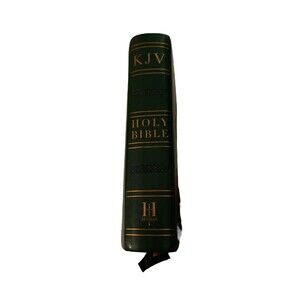 KJV Large Print Compact Bible Cross Design 2008 Red Letter Holman